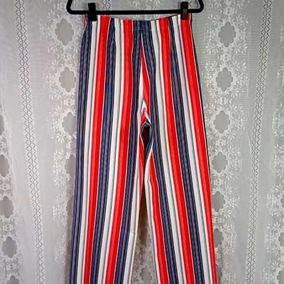 Vintage Haymater Made In USA Striped Women's Pants Dress Size 12 - Picture 15 of 16